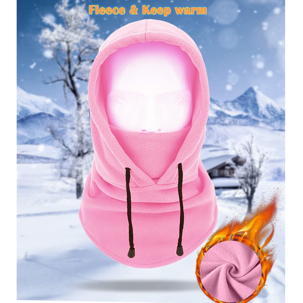 Windproof Fleece Balaclava Ski Mask - Cold Weather Face Cover for Motorcycle, Snowboarding & Winter Sports - Warm Hood for Outdoor Activities