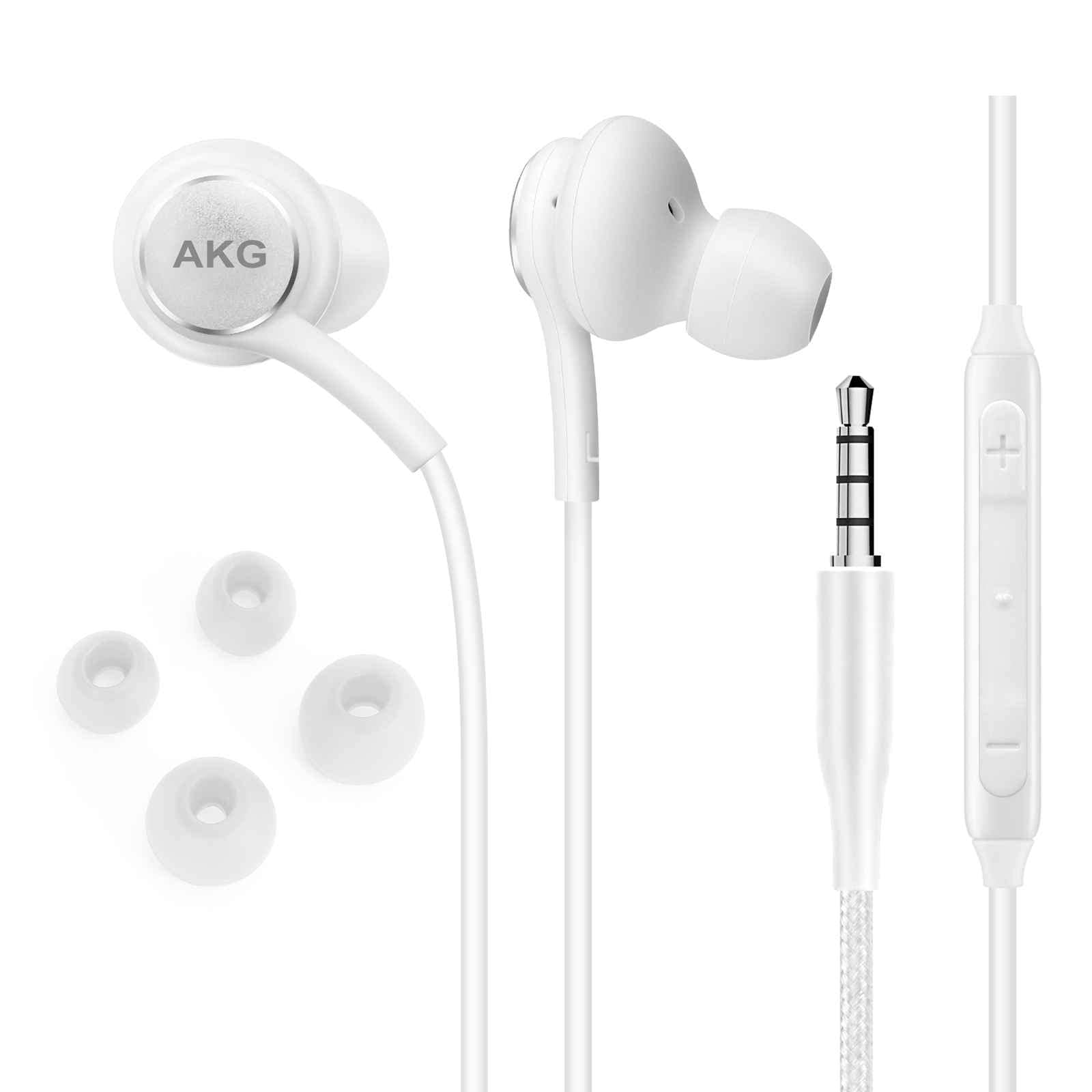 UrbanX Corded Stereo Earbuds with Microphone & Volume Control - Braided Cable Headphones for Infinix Zero 6 Pro (US Warranty) - Perfect for Gaming, Workouts & Commuting
