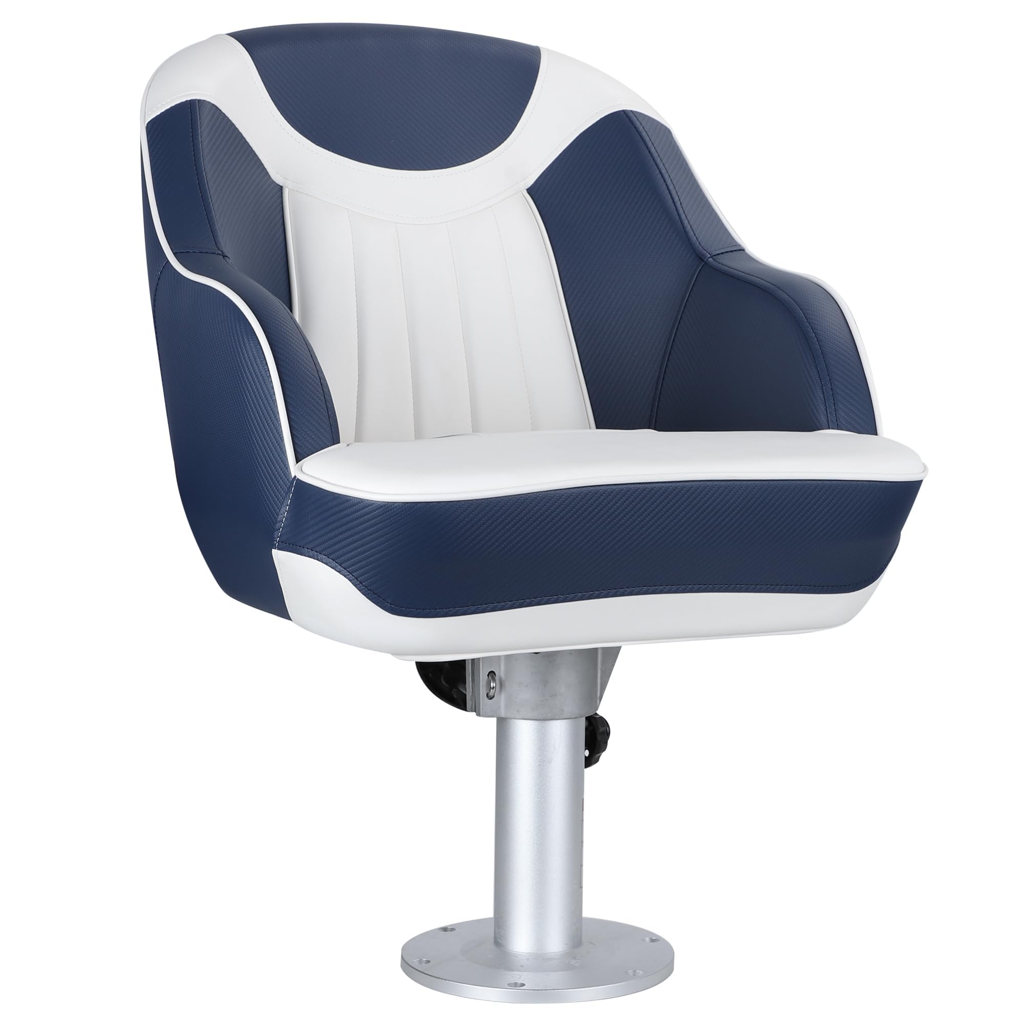 Premium NORTHCAPTAIN Pontoon Boat Captain Bucket Seat with Waterproof Cover - Comfortable Marine Seating for Fishing, Cruising & Water Sports
