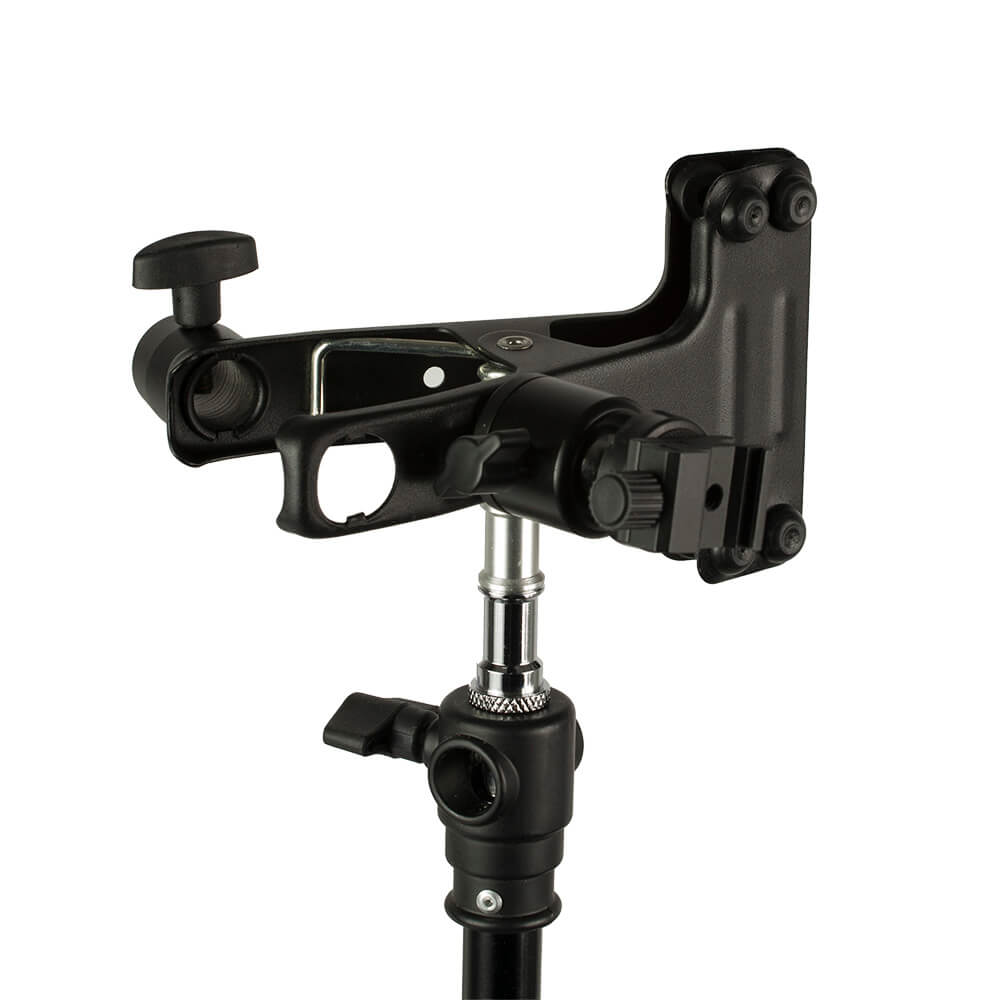 Professional Alligator Clamp with Single Hotshoe Adapter - 360° Ball Head Design for Camera, Flash, LED Light & Microphone - Perfect for Photography, Videography & Studio Equipment Mounting