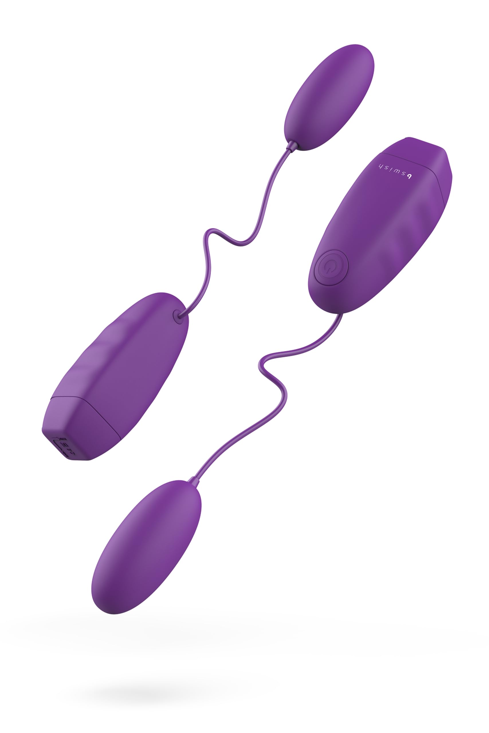 B Swish Bnaughty Classic Bullet Vibrator - Rechargeable Remote Control Vibrator for Women with 5 Powerful Vibration Modes - G-Spot, Clitoral & Nipple Stimulation - Perfect for Couples Play & Solo Pleasure (Purple)