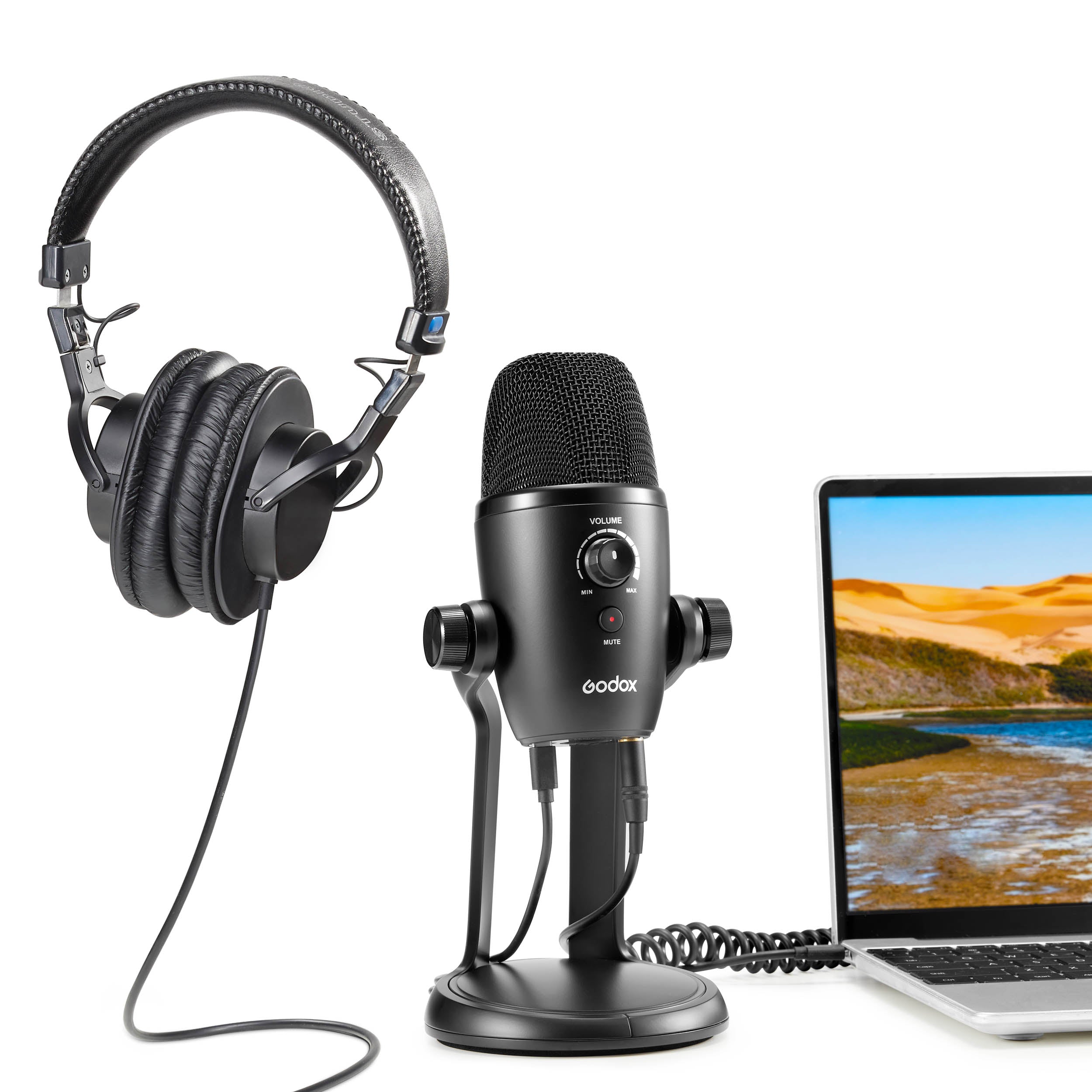 UMic82 Professional USB Condenser Microphone with Multi-Pattern Recording - Perfect for Podcasting, Streaming, and Home Studio Recording