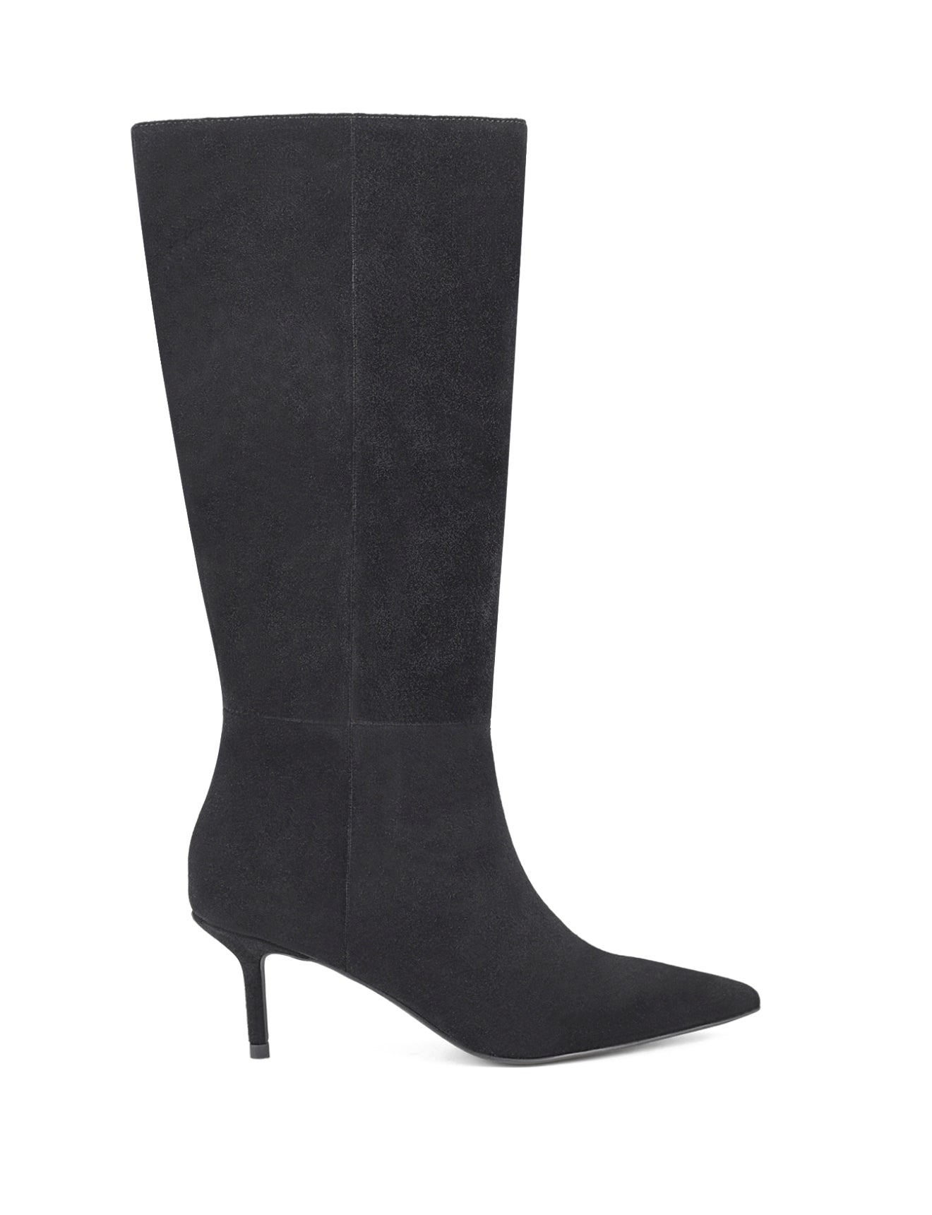 Yonita Women's Black Suede Long Boots - Stylish Knee-High Winter Boots for Casual Outfits & Office Wear