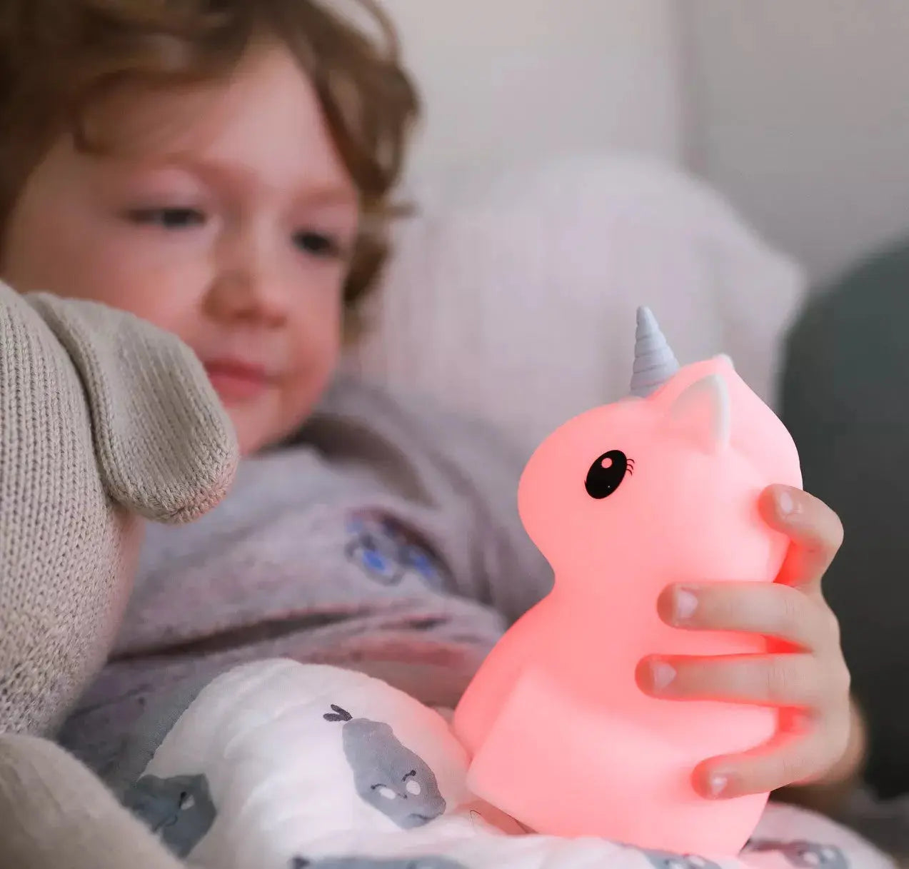 Duski Dream Guardian: Silver Unicorn Plush Toy for Kids - Perfect for Bedtime Comfort, Nursery Decor & Fantasy Play
