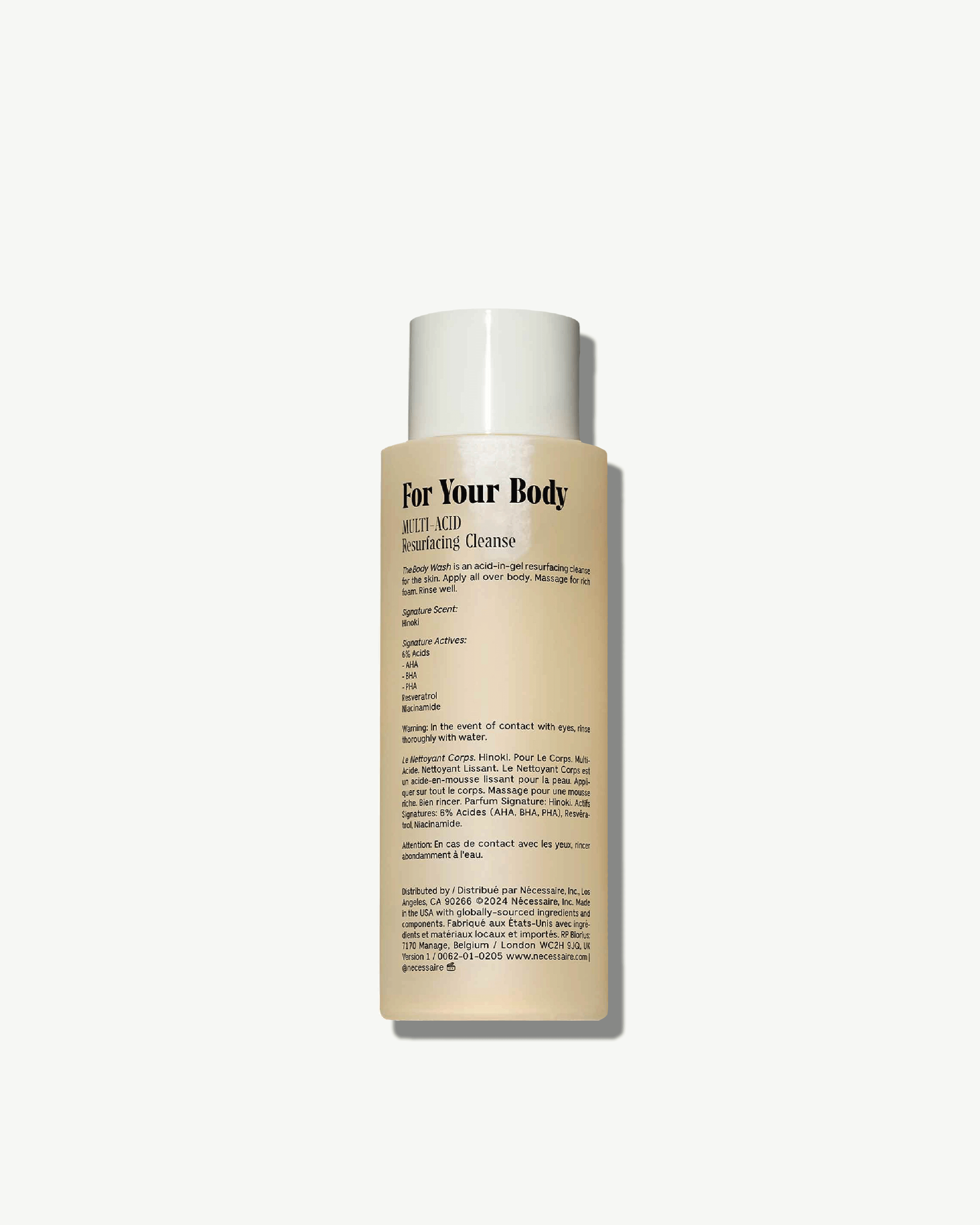 Hinoki Cypress Scented Body Wash for Men & Women - Natural Moisturizing Shower Gel with Essential Oils | Relaxing Aromatherapy for Spa-Like Bath Experience