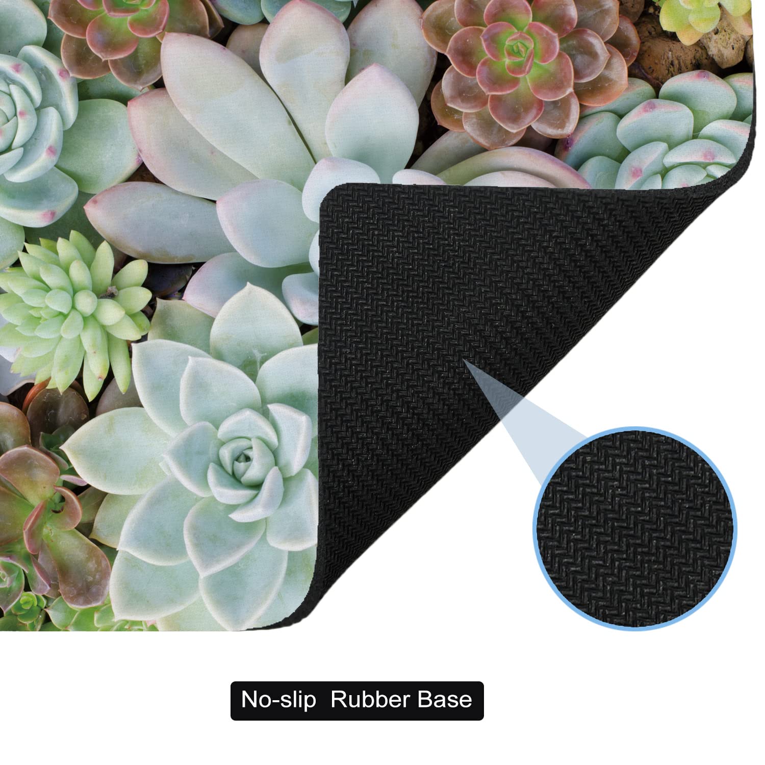Cute Mini Mouse Pad for Wireless Mouse & Laptop - 5.5x7 Inch Portable Travel Mousepad with Succulent Design | Perfect Computer Accessory for Women, Office & Home Use