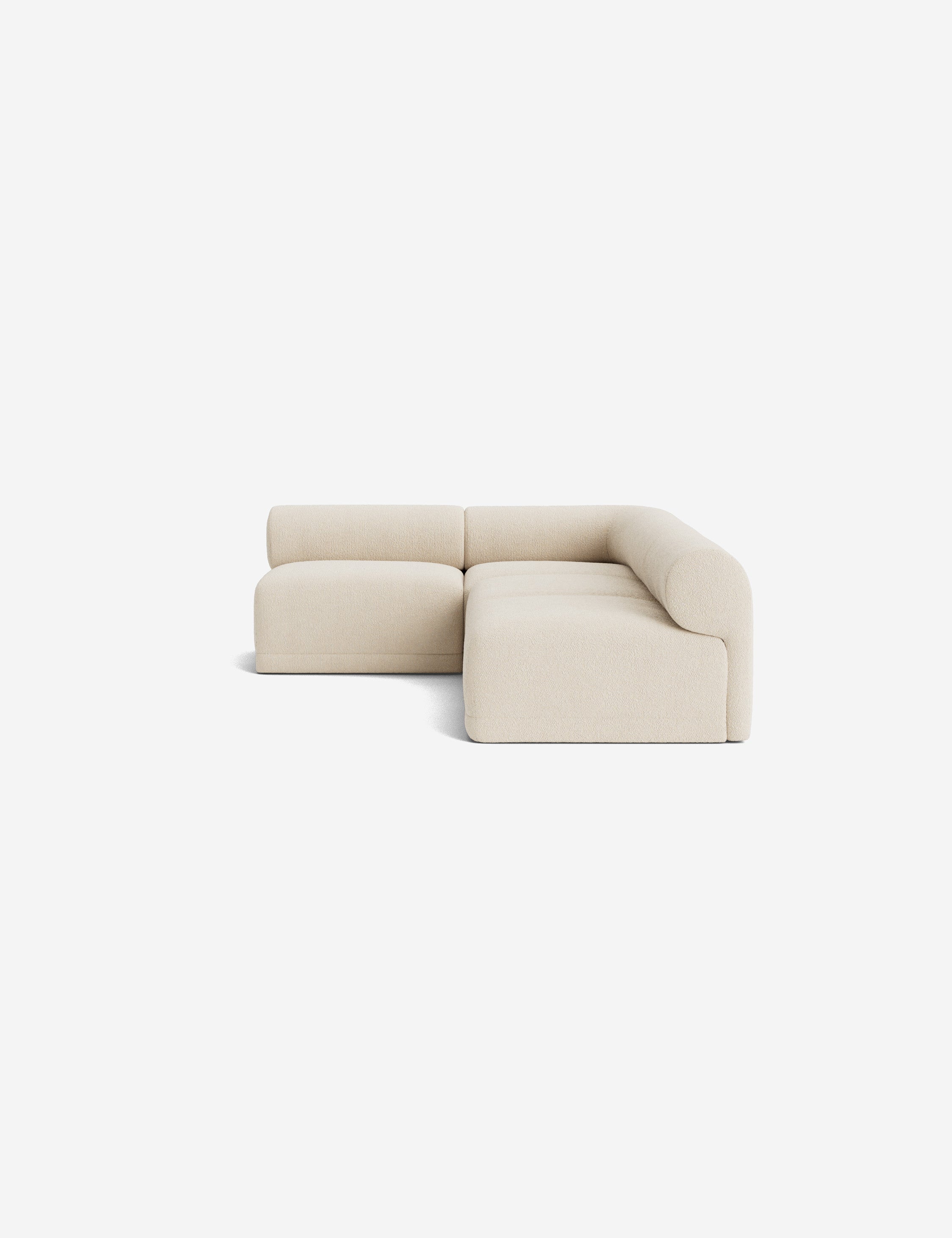 Modern Carson Sectional Sofa - Comfortable L-Shaped Couch for Living Room, Family Room & Home Theater - Soft Fabric Upholstery with Reversible Chaise