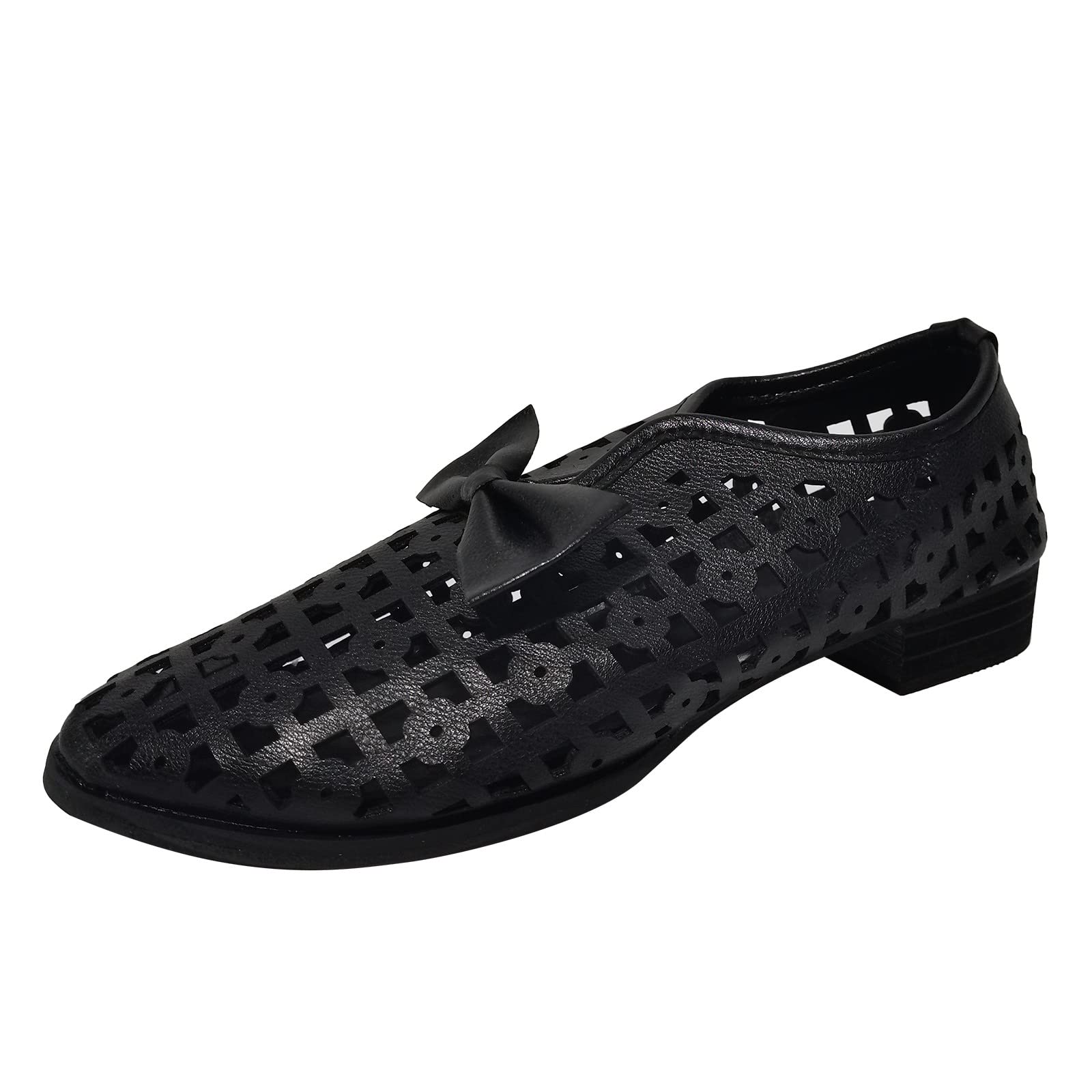 Breathable Women's Walking Shoes - Ethnic Style Leather Loafers for Casual Wear | Hollow Retro Design for Comfort & Style | Perfect for Travel, Work & Everyday Use