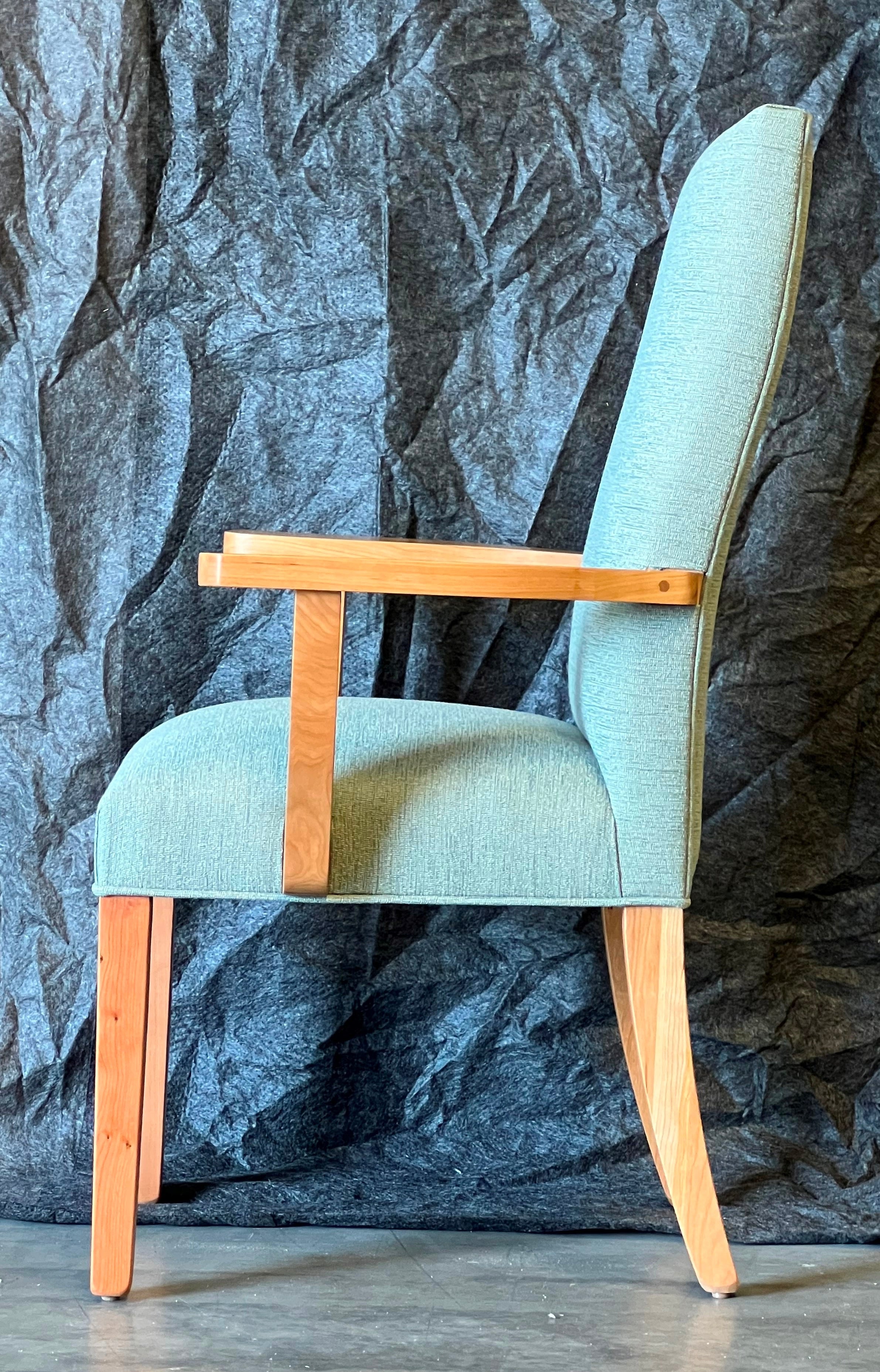 Hudson Narrow Dining Chair - Sturdy & Elegant Wooden Side Chair for Kitchen, Dining Room, or Home Office | Comfortable Seating Solution for Small Spaces