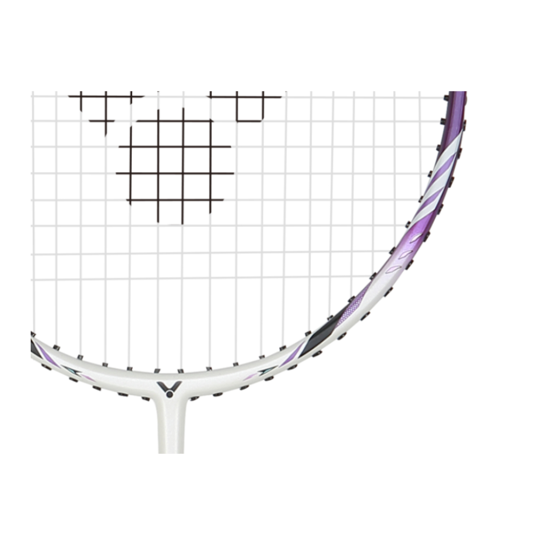 Victor Thruster Ryuga Junior Strung Badminton Racket - Lightweight Purple Racquet for Kids & Teens | Perfect for Training, School PE Classes & Junior Tournaments