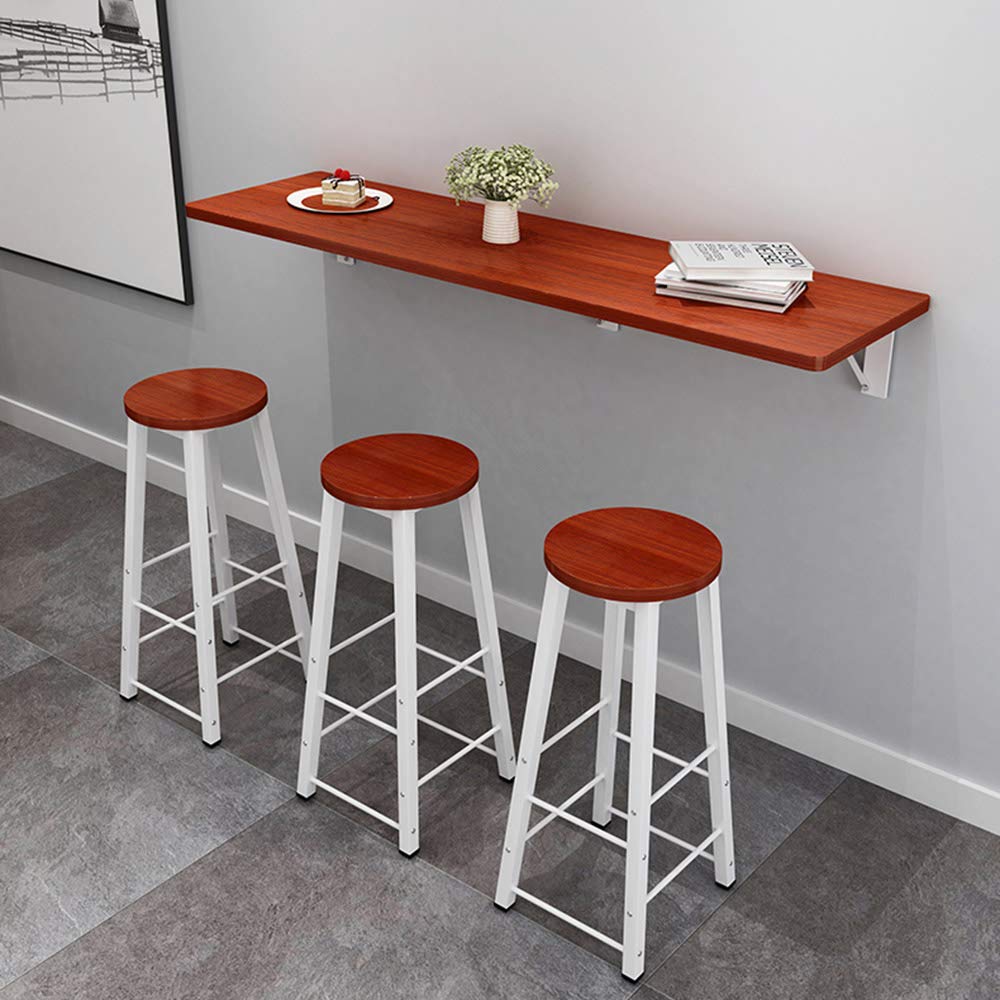 ABCWY Space Saving Folding Wall-Mounted Drop-Leaf Computer Desk - Multi-Functional Laptop Workstation for Home Office, Kids Study & Kitchen Dining Table | Perfect for Small Spaces & Apartments