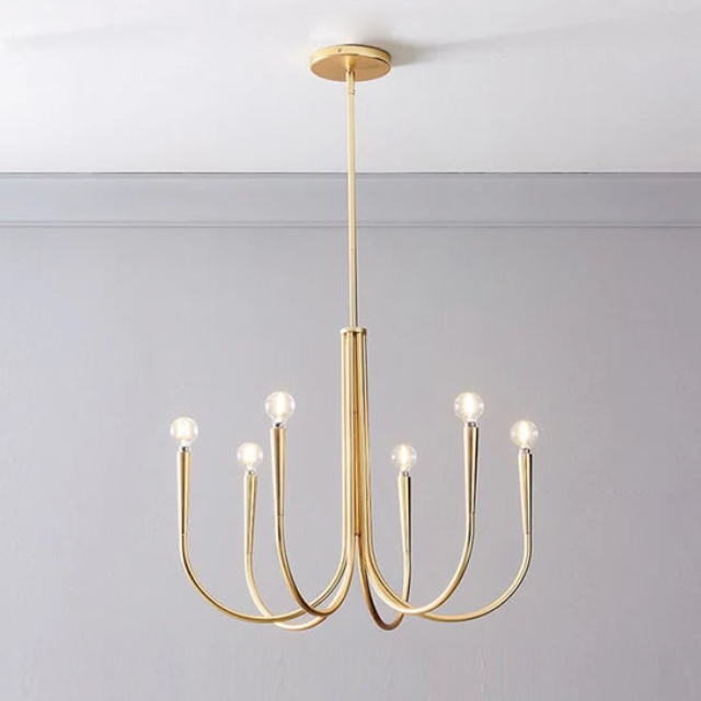Elegant Crystal Chandelier Lighting Fixture - Modern Ceiling Light for Dining Room, Bedroom & Living Room Decor