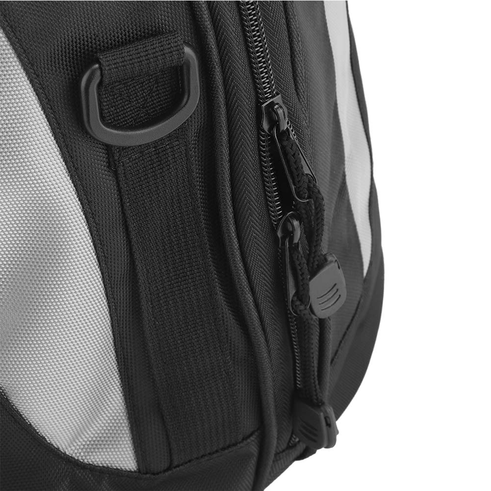 Motorcycle Helmet Bag - Waterproof Powersports Helmet Storage Backpack with Shoulder Strap, Multi-Functional Travel Luggage for Biking & Racing (Grey Black) - Perfect for Motorcycle Rides, Commuting & Outdoor Adventures