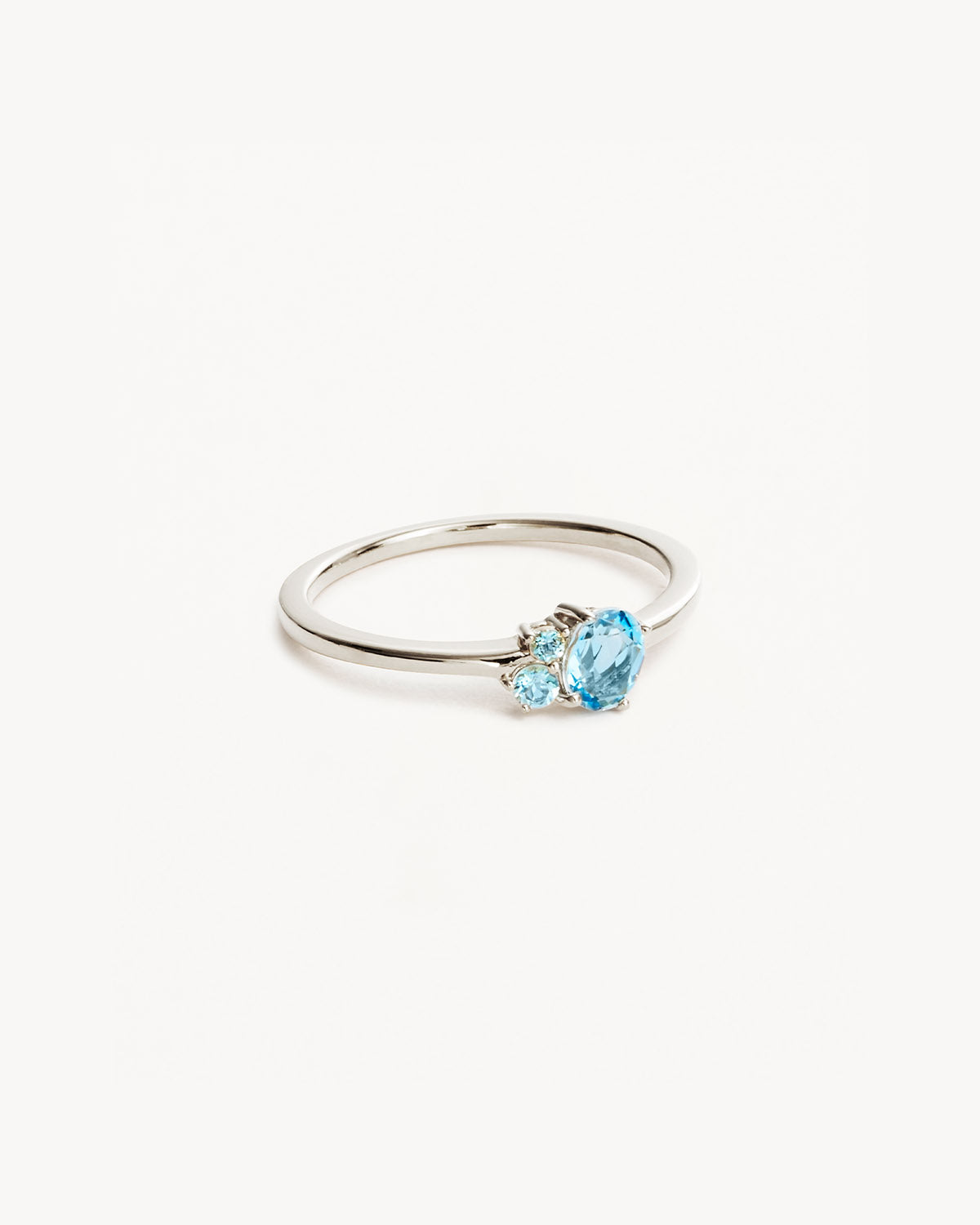 Sterling Silver Kindred Birthstone Ring - March Birthstone Jewelry for Women, Elegant Stackable Ring for Birthdays, Anniversaries & Gifts | Perfect for Everyday Wear & Special Occasions