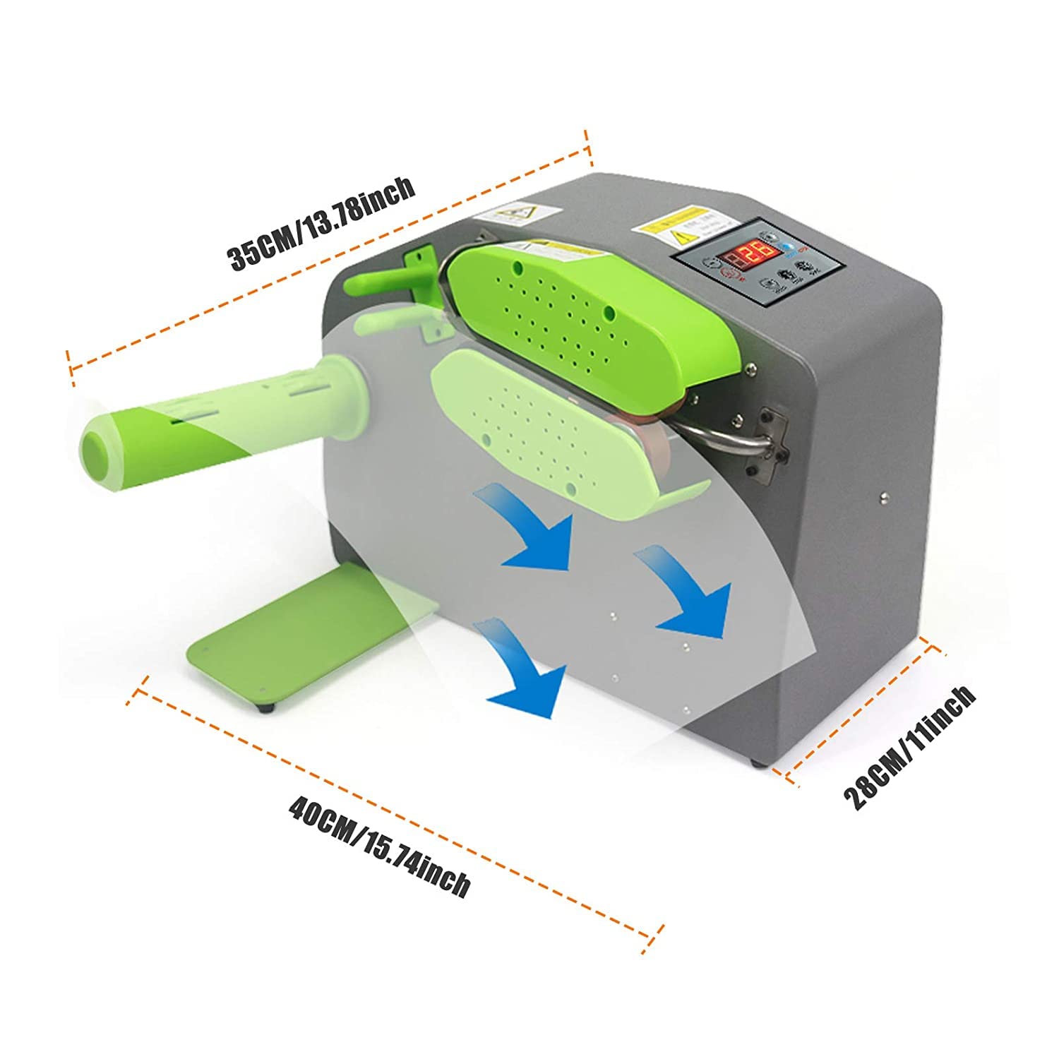 Portable Air Cushion Machine - 12 M/Min High Speed Inflatable Packaging System with Adjustable Widths for Bubble Wrap, Shipping Protection & E-commerce Packaging