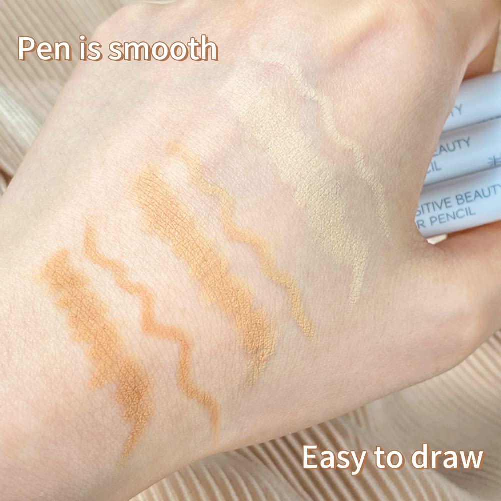 Best Full Coverage Concealer Pen & Stick - Liquid Concealer Cream for Dark Circles, Under Eye & Face Makeup - Contour & Highlighting Pencil - Long Lasting Moisturizing Formula for Daily Makeup & Professional Use