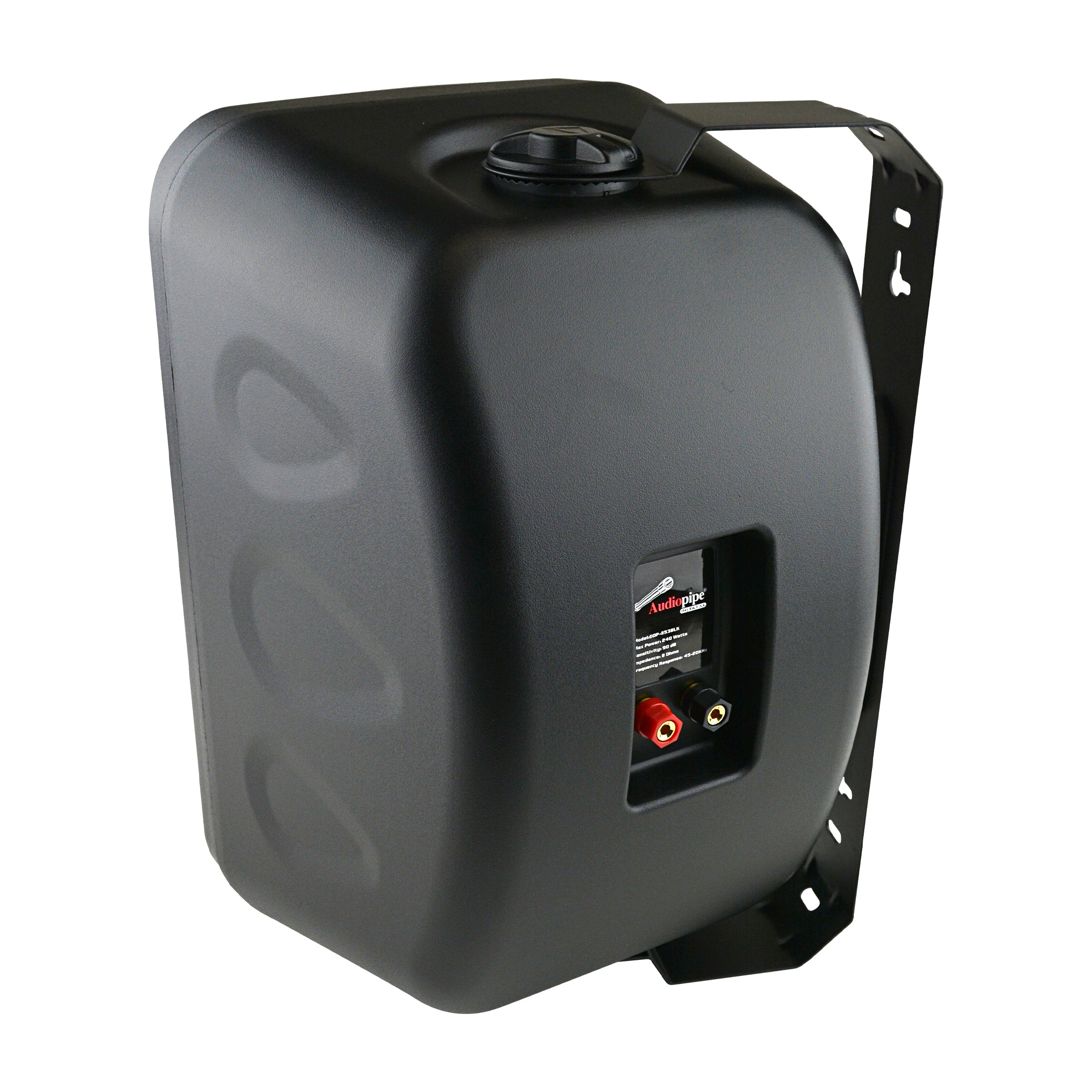 8” 2-Way Indoor/Outdoor Weatherproof Loudspeaker - High Power Audio Speaker with Durable Black Cabinet (ODP 853 BLK) - Perfect for Patio, Garage, and Outdoor Entertainment Areas