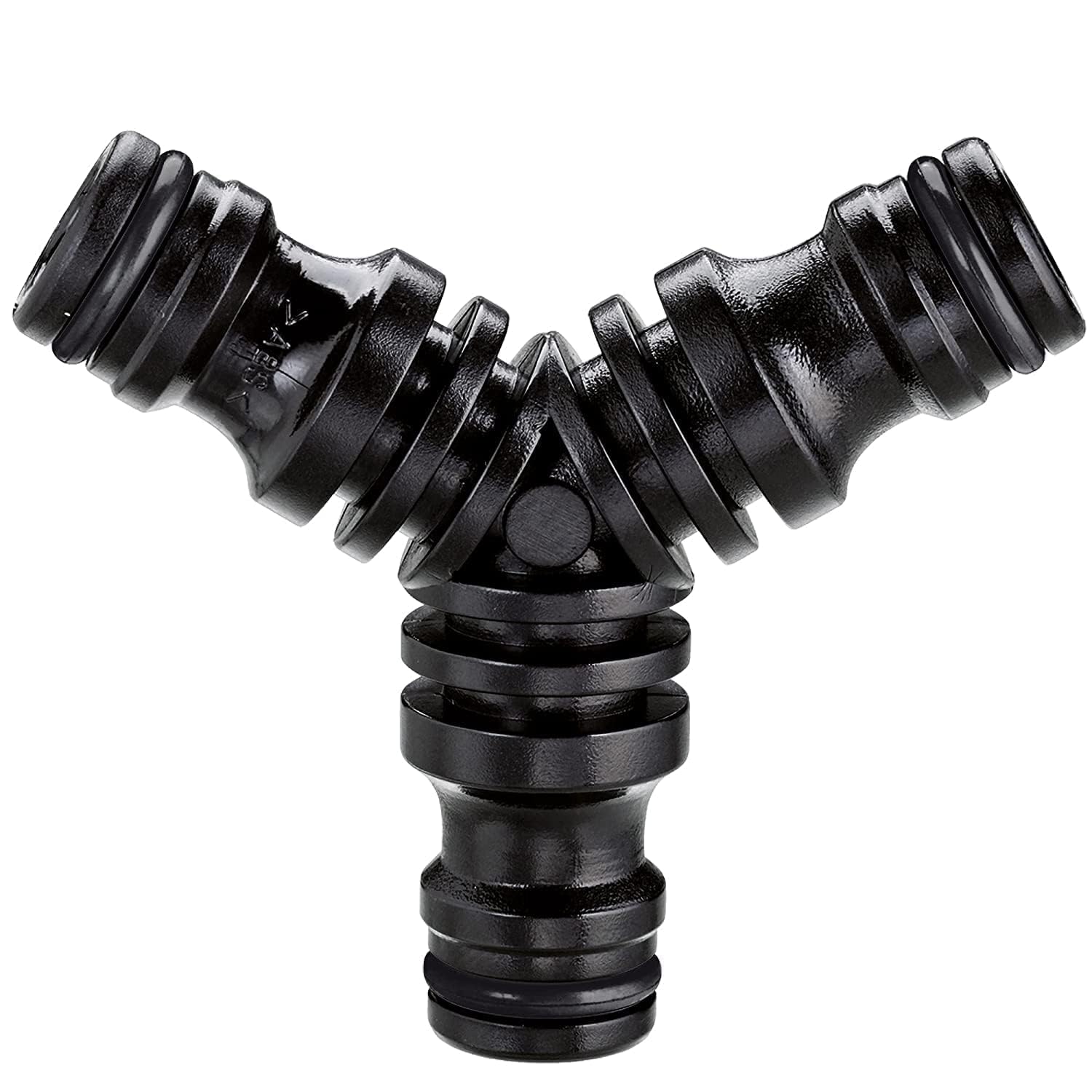 Claber 3-Way Garden Hose Connector - Heavy Duty Brass Splitter for Outdoor Watering, Lawn & Garden Use