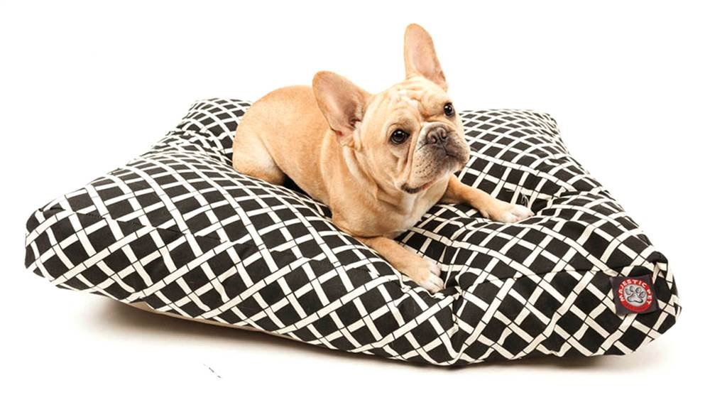 Premium Bamboo Print Rectangular Dog Bed - Large Size, Soft & Durable Pet Bed for Medium to Large Dogs - Perfect for Living Room, Bedroom or Crate Comfort