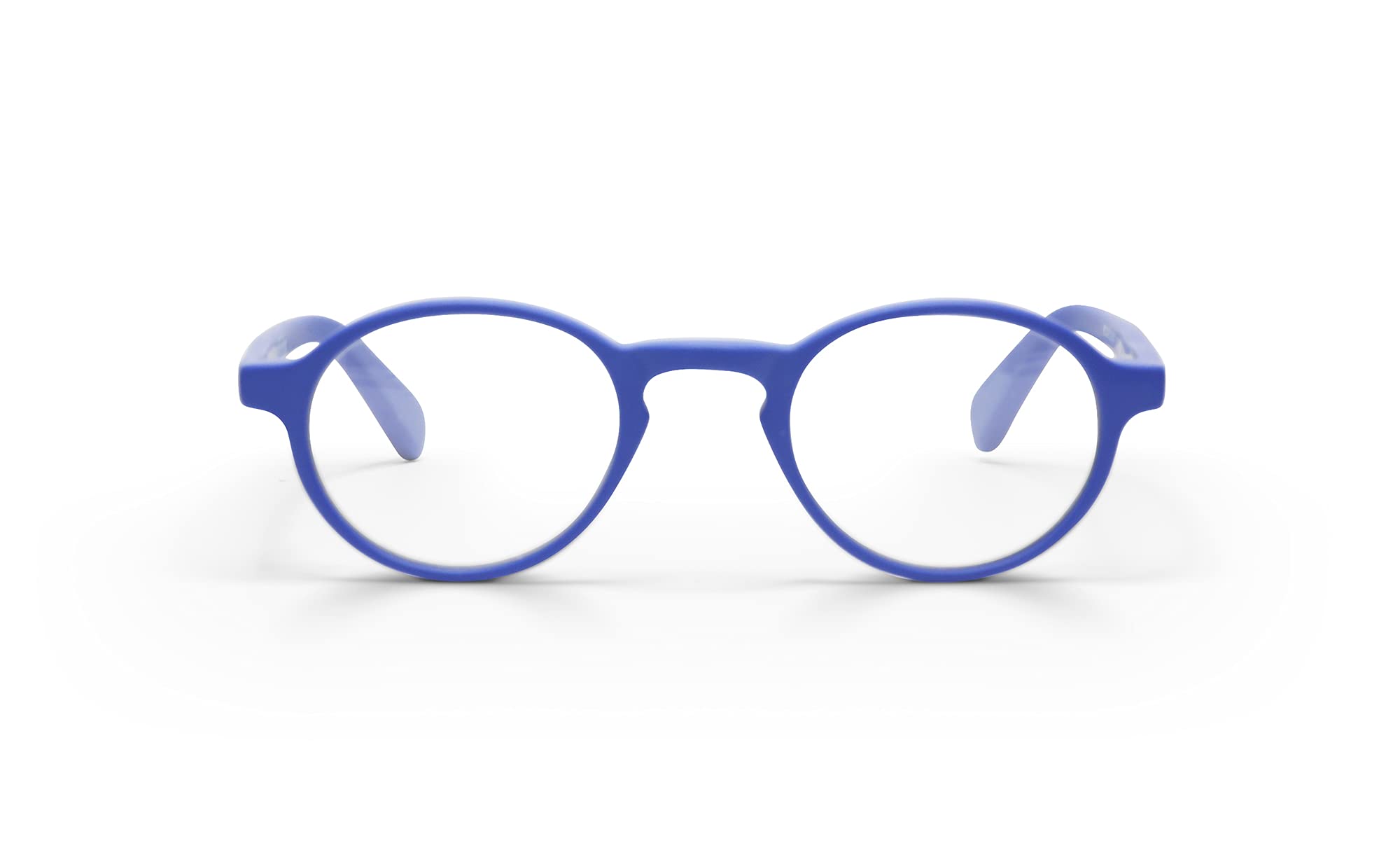Premium Unisex Reading Glasses - Eyebobs Board Stiff Wide Frame Round Eyewear for Men & Women | Comfortable Wide Face Fit | Perfect for Office Work, Reading & Computer Use