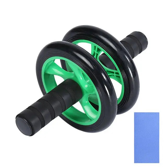Double Wheel Ab Roller for Core Workouts - Abdominal Exercise Wheel for Home Gym & Fitness Training - Perfect for Abs, Back & Full Body Workout