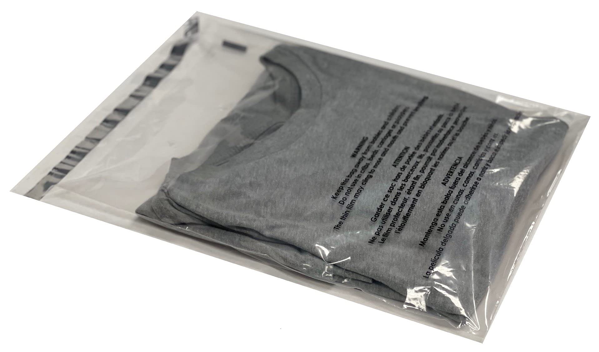 Secure Seal Self-Sealing Suffocation Warning Poly Bags 14x20 Inches | Clear Adhesive Packaging Bags for Amazon FBA, Storage & Retail | 1,000 Pack | Perfect for Shipping, Product Protection & Organizing Small Items