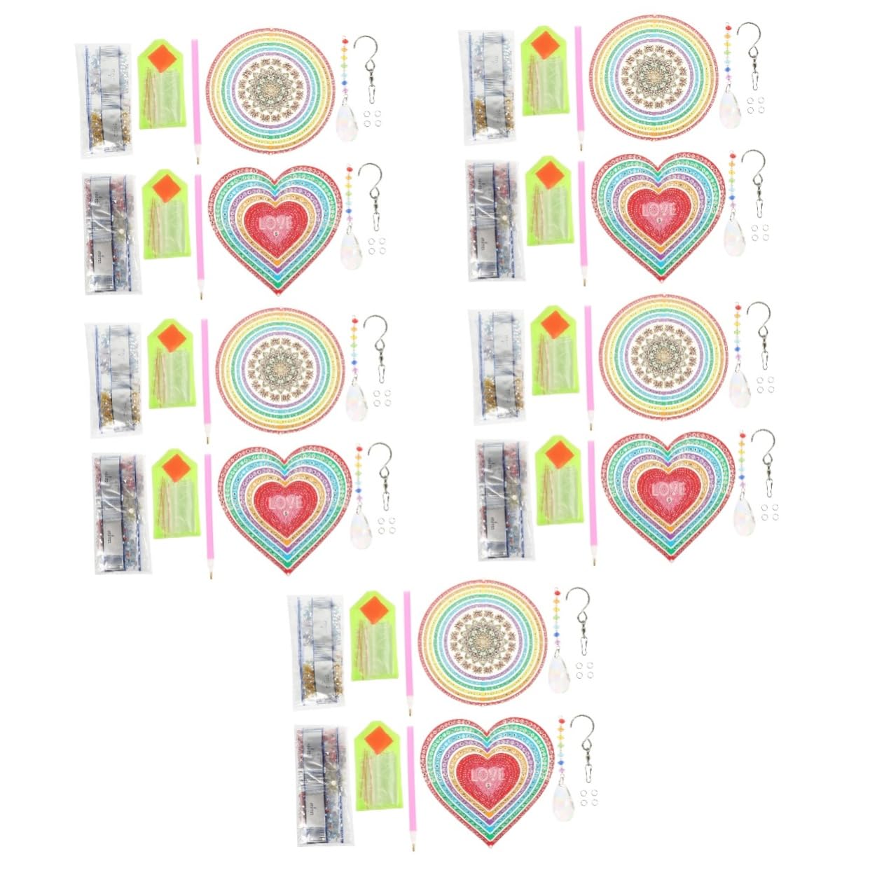 COHEALI 10 Sets Wind Chime - Elegant Office & Garden Decor with 3D Iron Design | Perfect for Patio, Balcony & Window Decoration