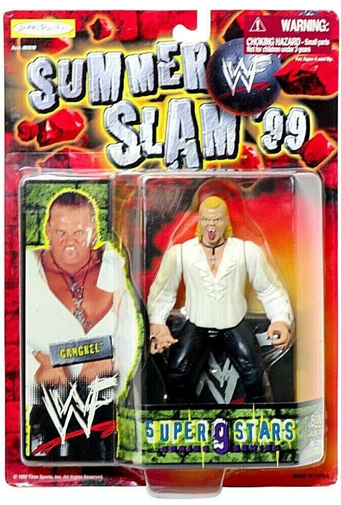 1999 WWF Jakks Pacific Superstars Series 9 Gangrel Action Figure - Vintage Wrestling Collectible for Display & Play