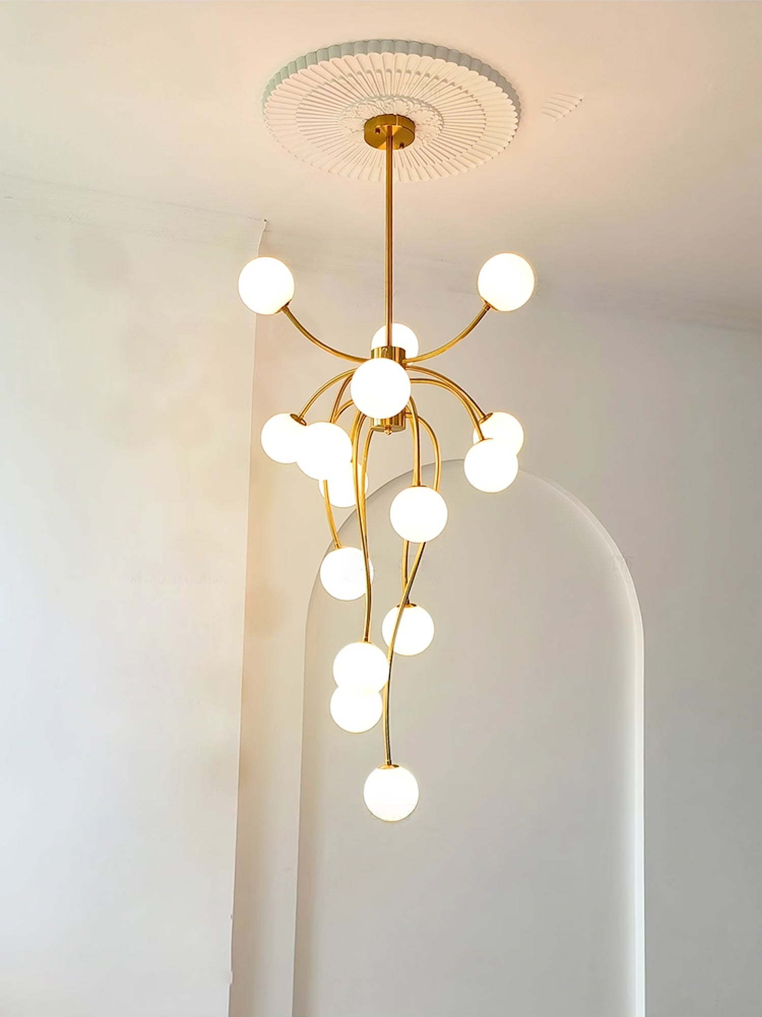 Caroline Chandelier - Elegant Crystal Ceiling Light Fixture for Dining Room, Bedroom & Living Room | Modern Home Decor Lighting