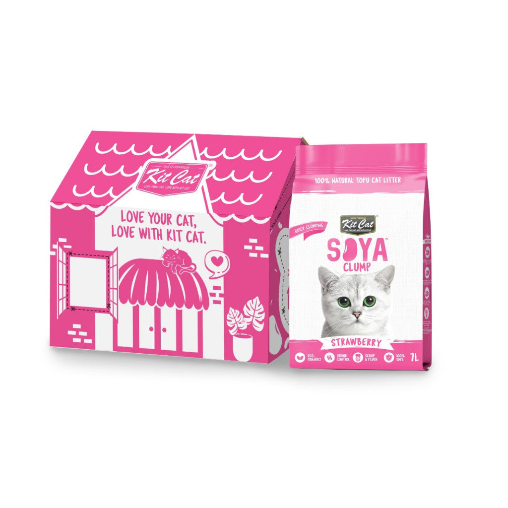 6-Pack Kit Cat Soya Clump Scented Cat Litter 7L - Natural Odor Control for Multi-Cat Homes & Small Spaces