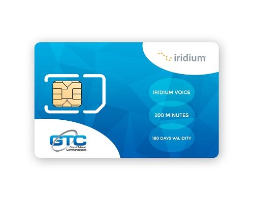 Iridium Satellite Phone Prepaid SIM Card with 200 Minutes - 180 Day Validity for Canada & Alaska | Emergency Communication, Remote Travel, Off-Grid Adventures