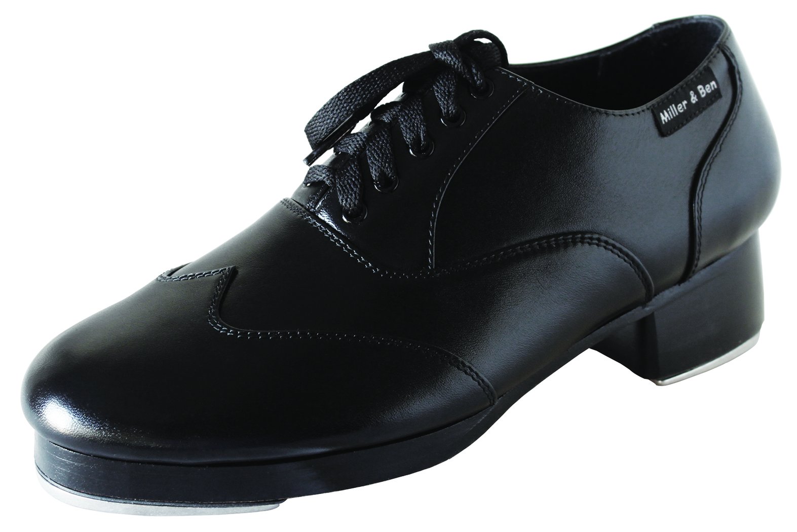 Miller & Ben Professional All Black Triple Threat Tap Shoes for Adults – Perfect for Performances, Dance Classes & Broadway Shows