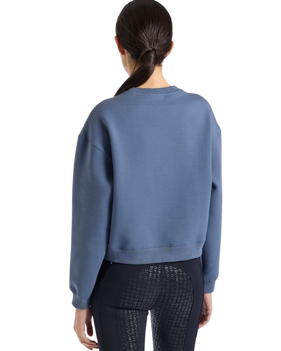 Ego 7 Cropped Sweatshirt for Women - Trendy Oversized Pullover with Long Sleeves | Perfect for Casual Outfits, Streetwear Fashion & Loungewear
