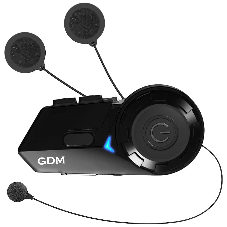GDM Demon Full Face Motorcycle Helmet with Built-in Bluetooth Intercom - DOT Approved for Street Riding & Commuting