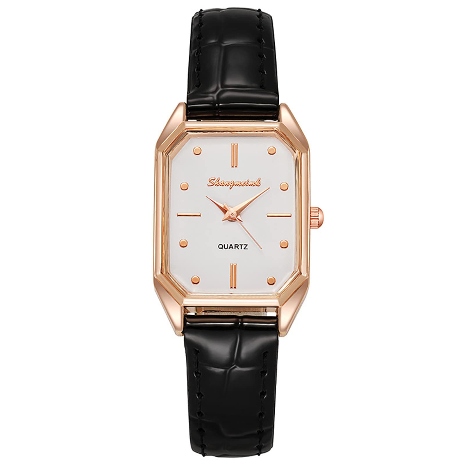 Men's Leather Watch Strap - Casual Analog Quartz Wristwatch for Business & Date