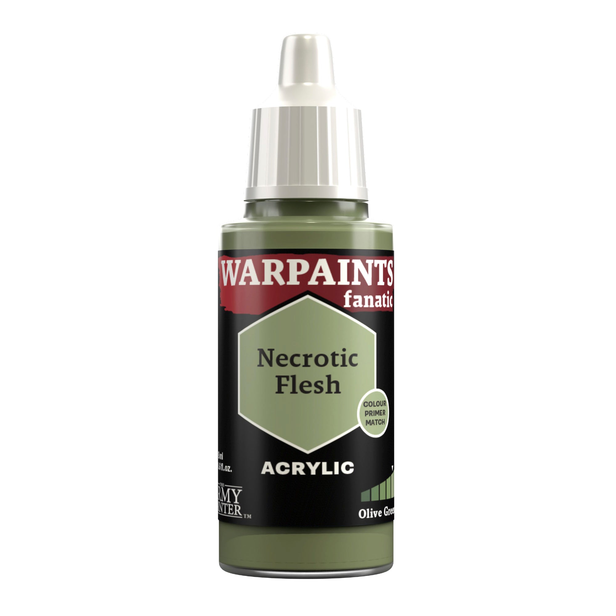 Warpaints Fanatic: Necrotic Flesh - Premium Miniature Paint Set for Warhammer & Tabletop Gaming - Perfect for Zombie, Horror & Dark Fantasy Models