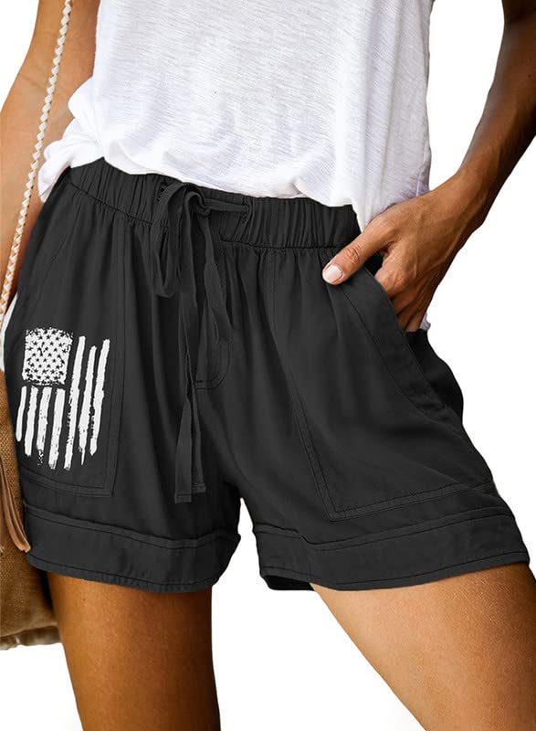 Dokotoo Women's Comfortable Casual Shorts with Drawstring Elastic Waist & Pockets - Perfect for Summer, Lounge, Travel & Outdoor Activities