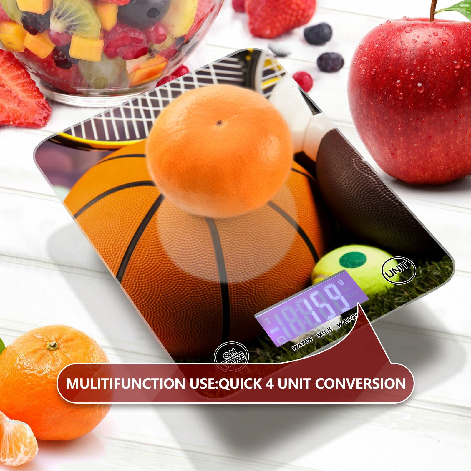 Precision Digital Kitchen Scale - Waterproof Food Scale for Cooking & Baking (Measures in Ounces & Grams) | Ideal for Meal Prep, Weight Loss & Sports Nutrition