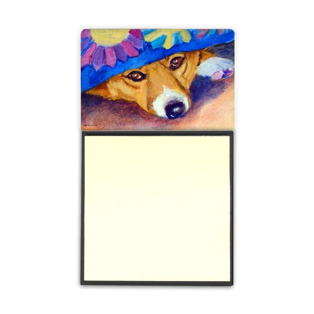 Caroline's Treasures Multicolor Desk Artwork Notepad Holder (7433SN) - Stylish Office Organizer for Home & Workspace Decor
