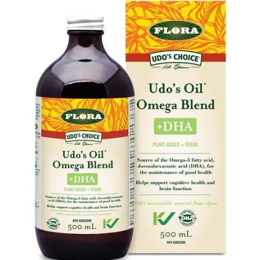Flora Udo's Choice Udo's Oil DHA 3•6•9 Blend 500ml - Premium Omega Fatty Acid Supplement for Heart, Brain & Joint Health - Ideal for Daily Wellness & Active Lifestyle