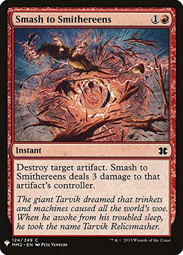 Magic: The Gathering - Smash to Smithereens Mystery Booster Card | Modern Masters 2015 Edition | MTG Collectible Card Game for Tournaments & Casual Play