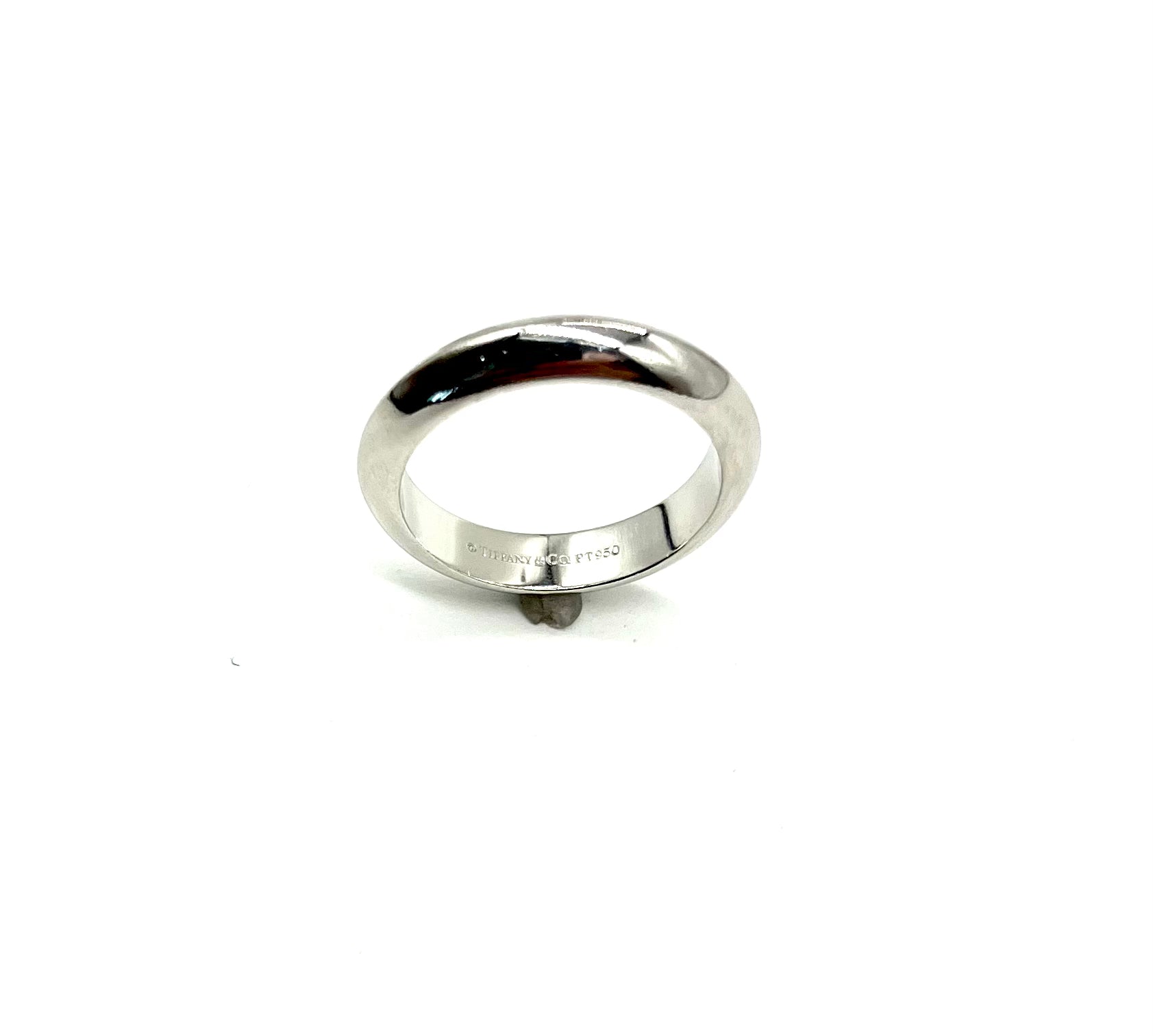 Platinum Tiffany & Co 4mm Wedding Band Ring for Women - Classic Elegant Jewelry Gift for Brides, Anniversaries & Special Occasions