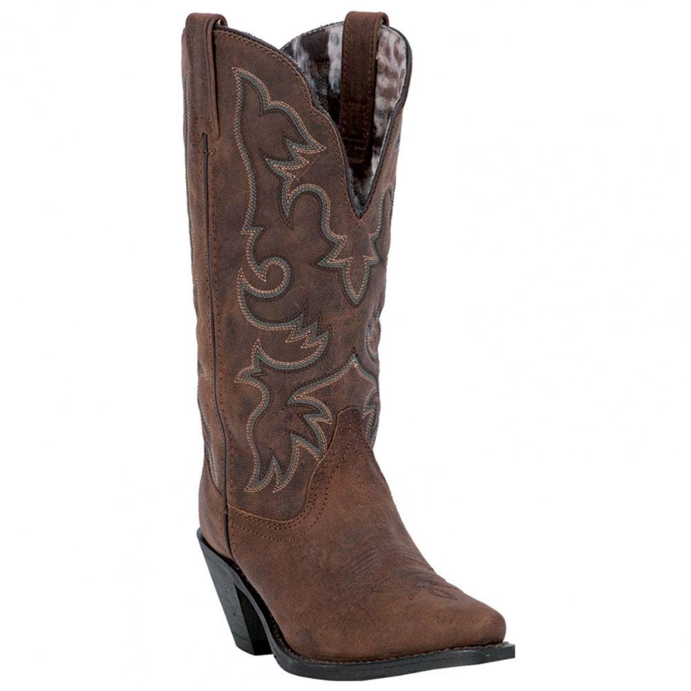 Laredo Women's Goat Snip Toe Knee High Dress Boots - 1-2