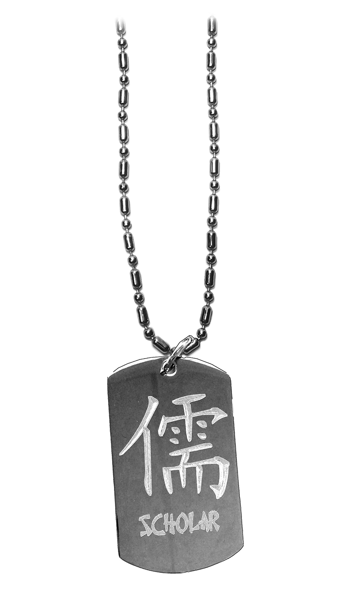 Shark Scholar Symbol Hat - Military Dog Tag Necklace with Luggage Metal Chain for Men & Women - Perfect for Travel, Gifts, and Fashion Accessories
