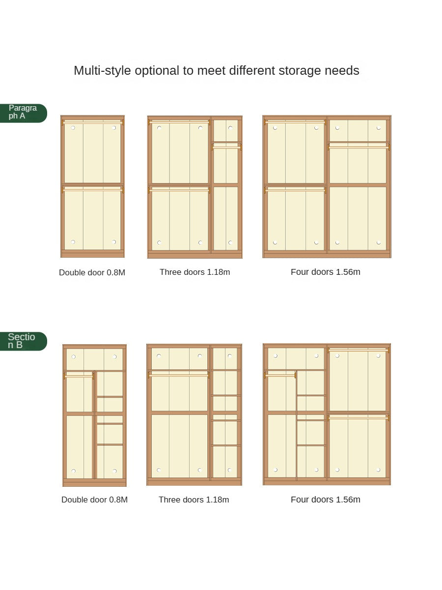 Premium Black Walnut Solid Wood Wardrobe - Handcrafted Closet Organizer with Adjustable Shelves | Perfect for Bedroom, Walk-in Closet & Master Suite Organization