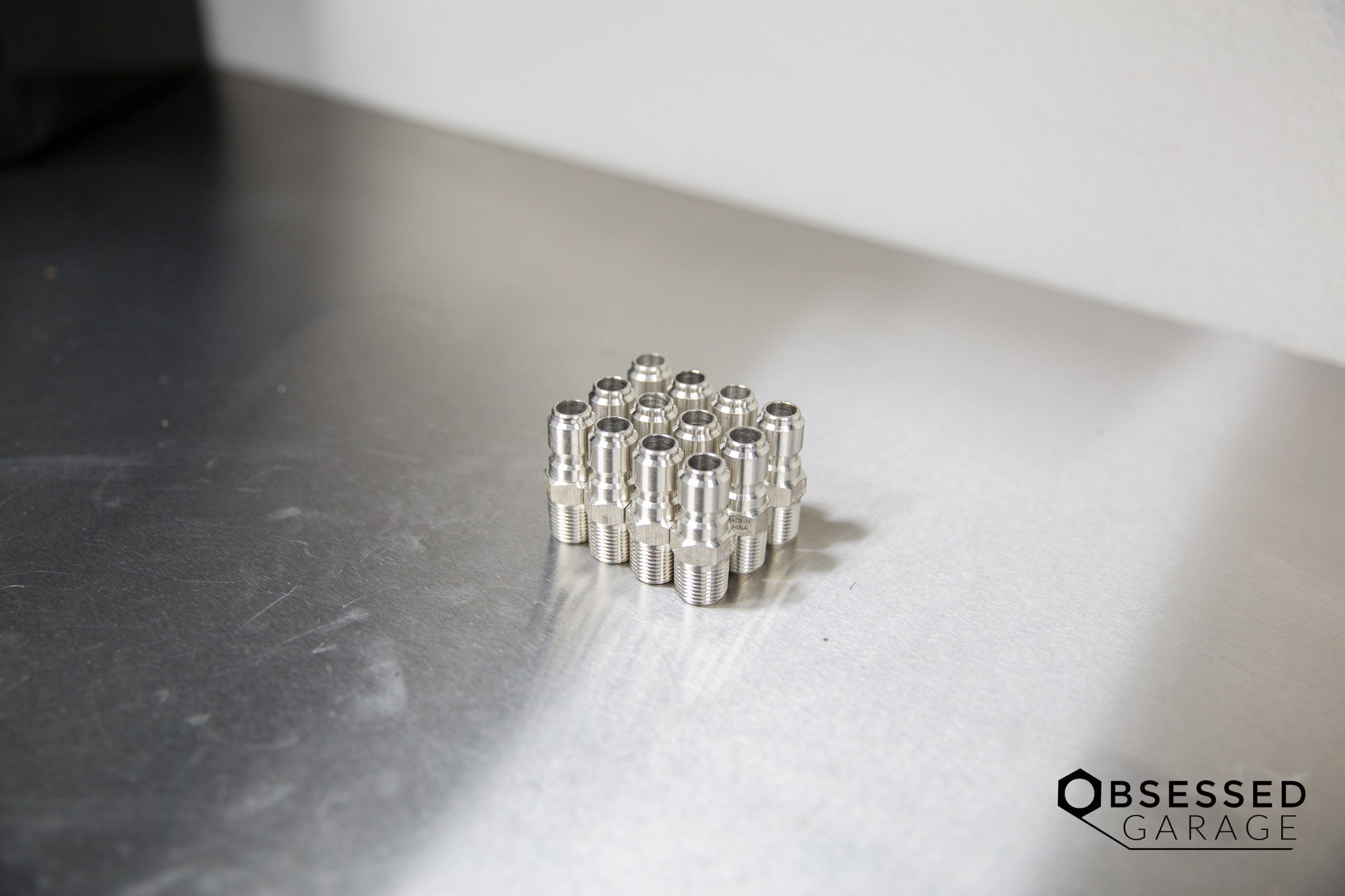 Stainless Steel 3/8 Inch Male Quick Disconnect (QD) Plug - High Pressure Hydraulic Fittings for Air, Water & Oil Applications