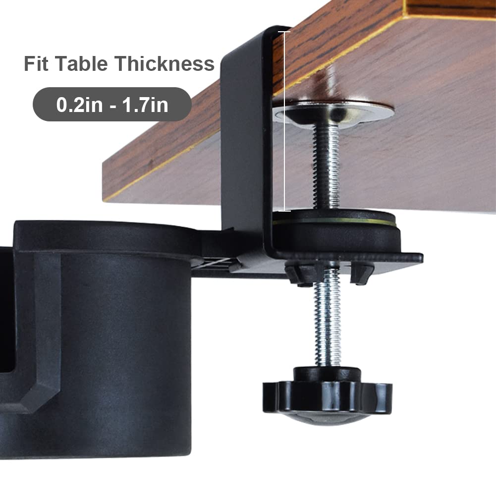 180° Rotating Under Desk Cup Holder - Anti-Spill Coffee Mug & Water Bottle Stand for Home, Office, School - Perfect for Workspace Organization & Clutter-Free Desks