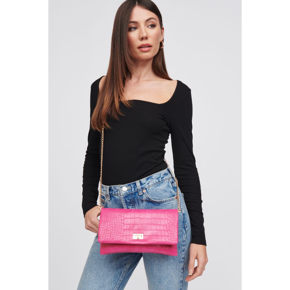 Rykard Crocodile Leather Clutch Purse for Women - Stylish & Elegant Handbag for Evening Parties, Weddings, and Special Occasions