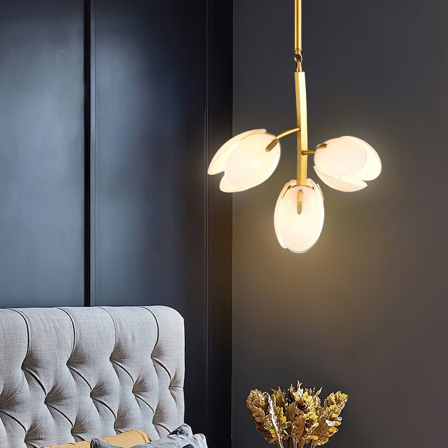 Belluno Crystal Chandelier - Elegant Modern Ceiling Light Fixture for Dining Room, Living Room & Bedroom - Perfect for Home Decor & Wedding Venues