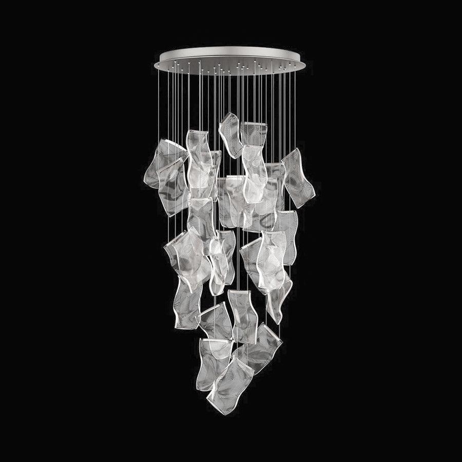 Modern Acrylic LED Chandelier - Energy Efficient Crystal Ceiling Light Fixture for Dining Room, Bedroom & Living Room Decor